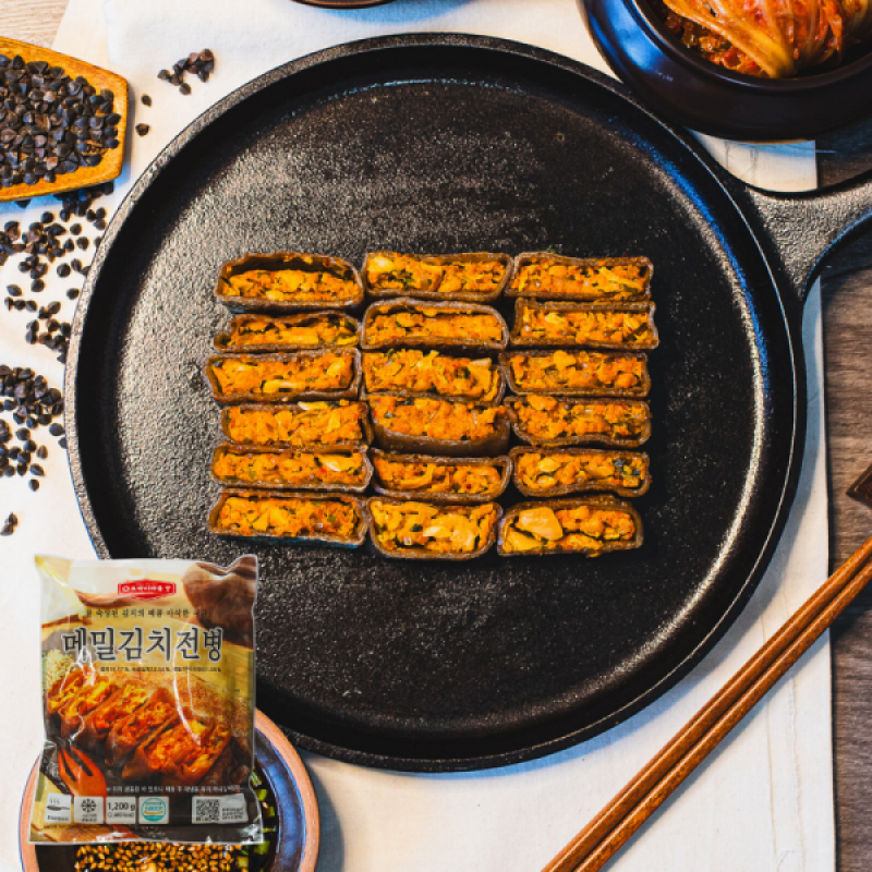 토박이마을 강원더몰,메밀김치전병1.2kg 1팩